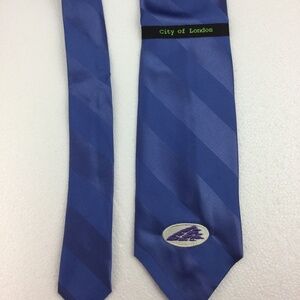 City of London Stripped Tie 100% Silk NEW